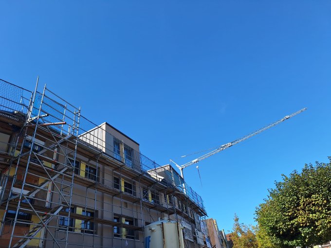 Baustelle des Seniorentreffs St. Marien am Kump